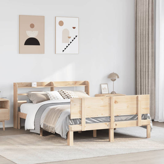 Bed Frame with Headboard without Mattress 140x200 cm