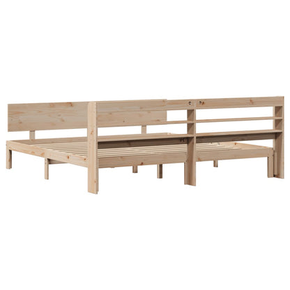 Bed Frame with Headboard without Mattress 180x200 cm Super King