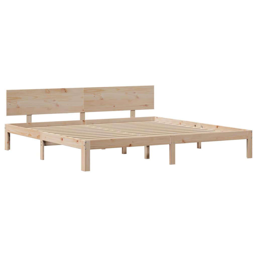 Bed Frame with Headboard without Mattress 180x200 cm Super King