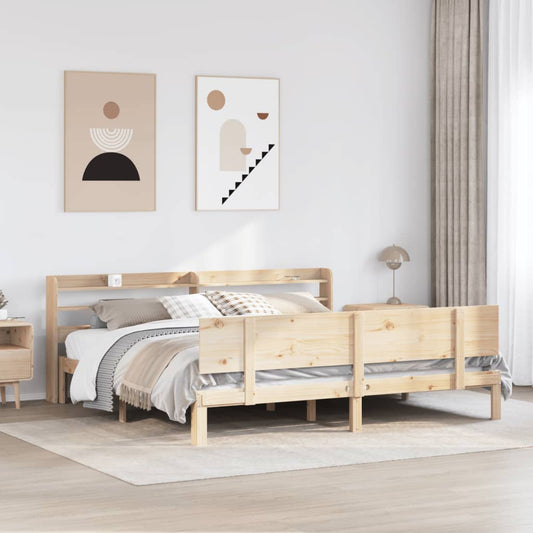 Bed Frame with Headboard without Mattress 180x200 cm Super King