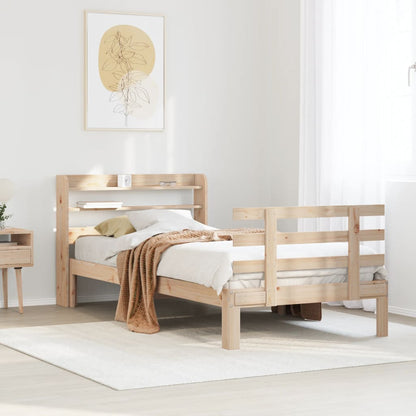 Bed Frame with Headboard without Mattress 90x190 cm Single