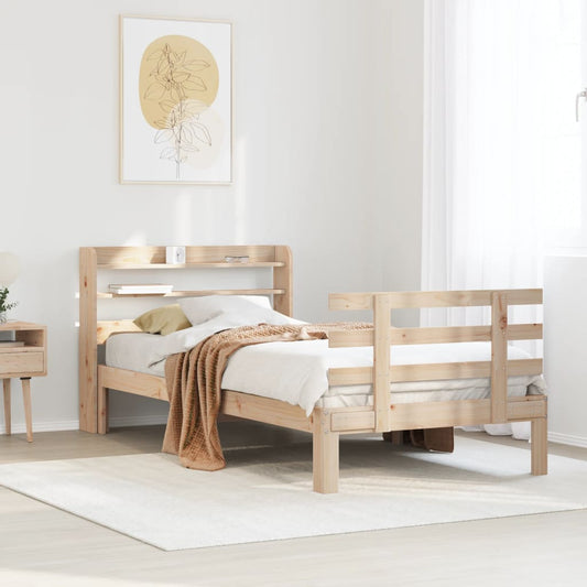Bed Frame with Headboard without Mattress 90x190 cm Single