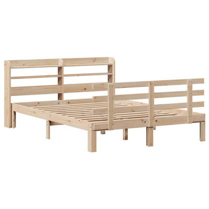 Bed Frame with Headboard without Mattress 135x190 cm Double