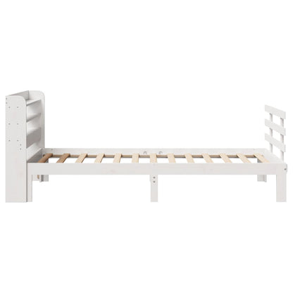 Bed Frame with Headboard without Mattress White 90x200 cm