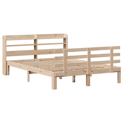 Bed Frame with Headboard without Mattress 150x200 cm King Size