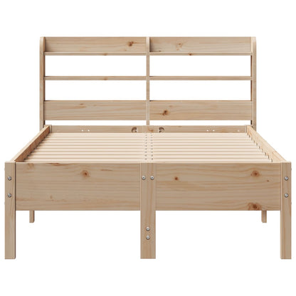 Bed Frame without Mattress 120x200 cm Solid Wood Pine