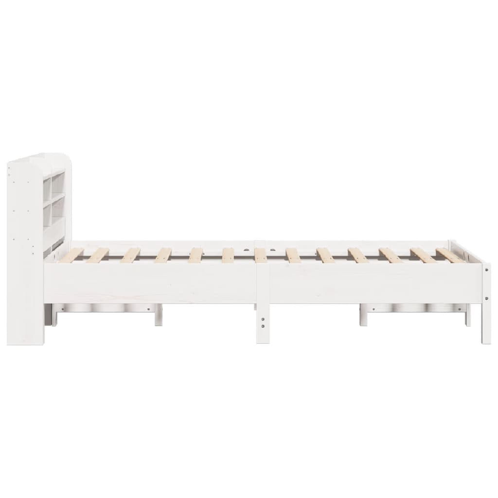 Bed Frame without Mattress White 90x200 cm Solid Wood Pine