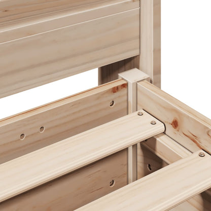 Bed Frame without Mattress 140x190 cm Solid Wood Pine