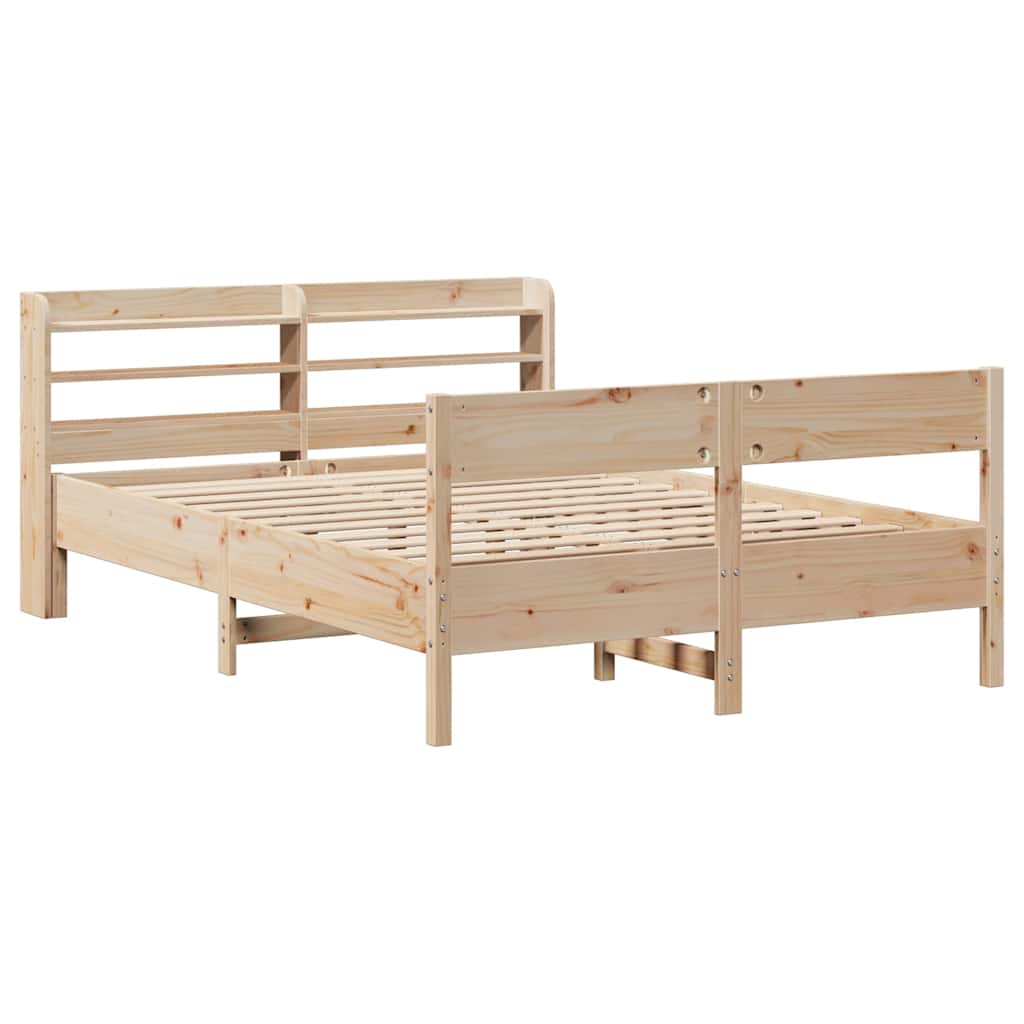 Bed Frame without Mattress 120x190 cm Small Double Solid Wood Pine