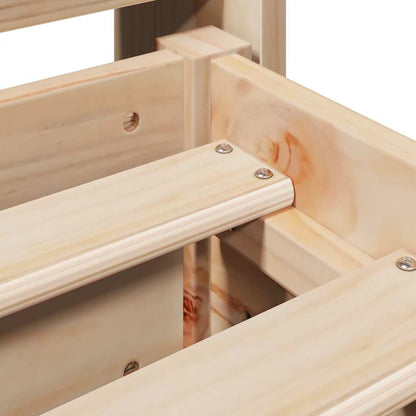 Bed Frame without Mattress 120x190 cm Small Double Solid Wood Pine