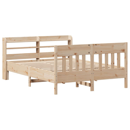 Bed Frame without Mattress 120x200 cm Solid Wood Pine