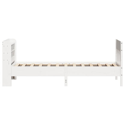 Bed Frame without Mattress White 90x200 cm Solid Wood Pine