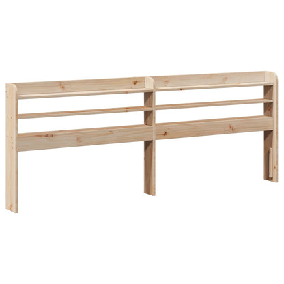 Bed Frame with Headboard 200x200 cm Solid Wood Pine
