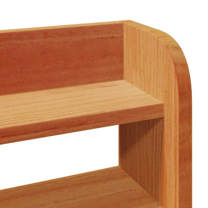 Bed Frame without Mattress Wax Brown 135x190 cm Double Solid Wood Pine