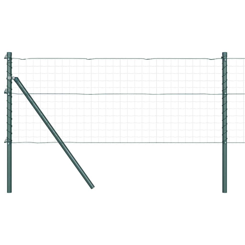Fence Post Other 52 pcs Green 3.2 x 3.2 x 80 cm Steel
