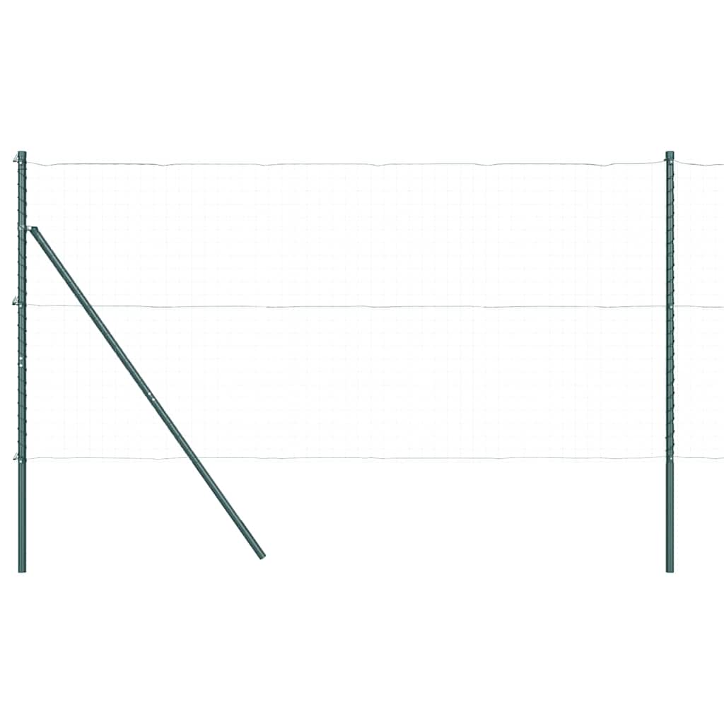 Fence Post Other 26 pcs Green 3.2 x 3.2 x 210 cm Steel