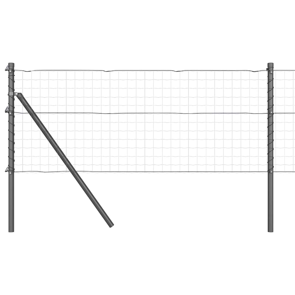 Fence Post Other 26 pcs Grey 3.2 x 3.2 x 80 cm Steel