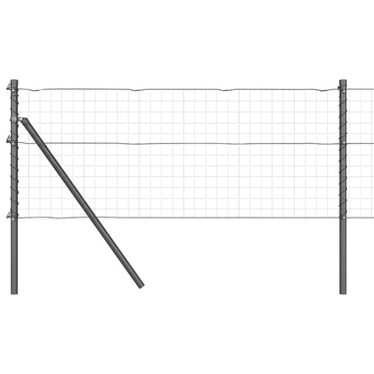 Fence Post Other 26 pcs Grey 3.2 x 3.2 x 80 cm Steel