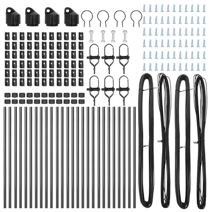 Fence Post Other 26 pcs Grey 3.2 x 3.2 x 80 cm Steel