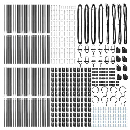 Fence Post Other 52 pcs Grey 3.2 x 3.2 x 190 cm Steel