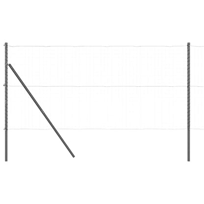 Fence Post 26 pcs Grey 3.2 x 3.2 x 210 cm Steel