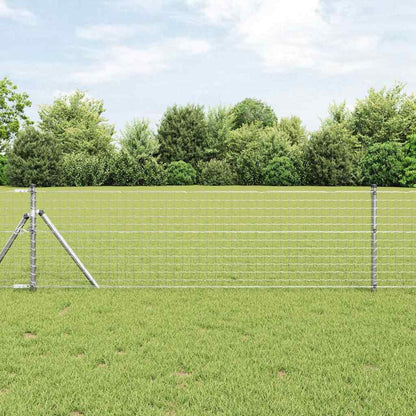 Fence Post Other 26 pcs Silver 3.2 x 3.2 x 80 cm Steel