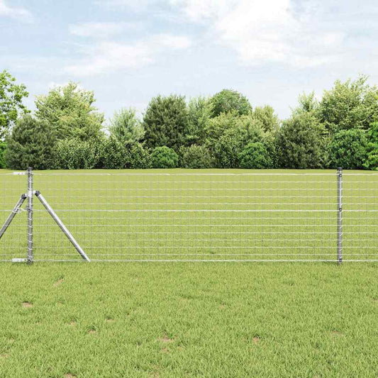 Fence Post Other 52 pcs Silver 3.2 x 3.2 x 120 cm Steel