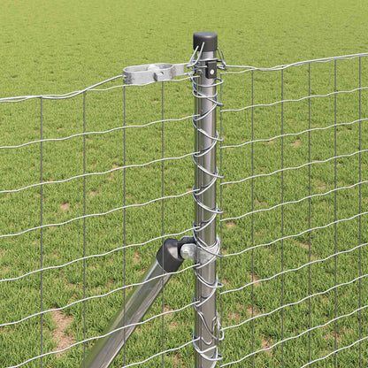 Fence Post Other 52 pcs Silver 3.2 x 3.2 x 170 cm Steel