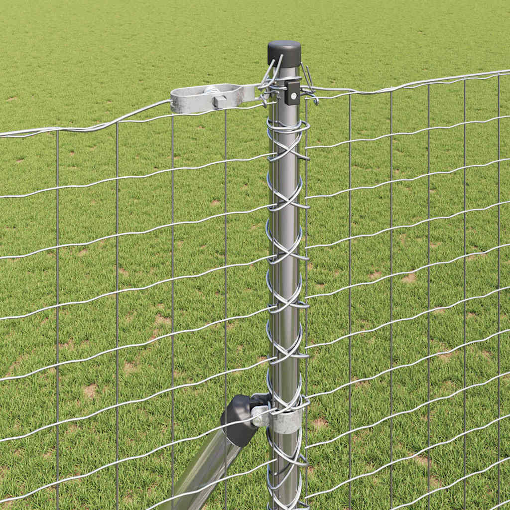 Fence Post Other 52 pcs Silver 3.2 x 3.2 x 210 cm Steel