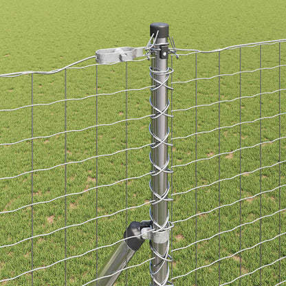 Fence Post Other 52 pcs Silver 3.2 x 3.2 x 210 cm Steel