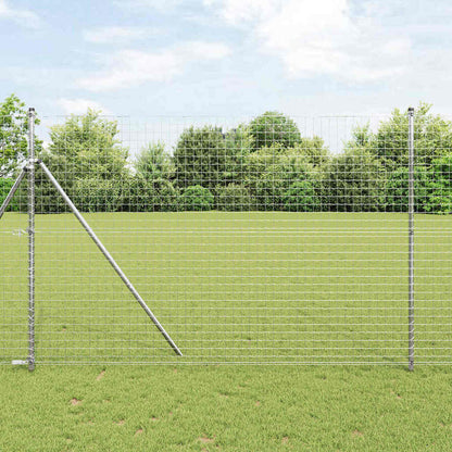 Fence Post Other 52 pcs Silver 3.2 x 3.2 x 210 cm Steel