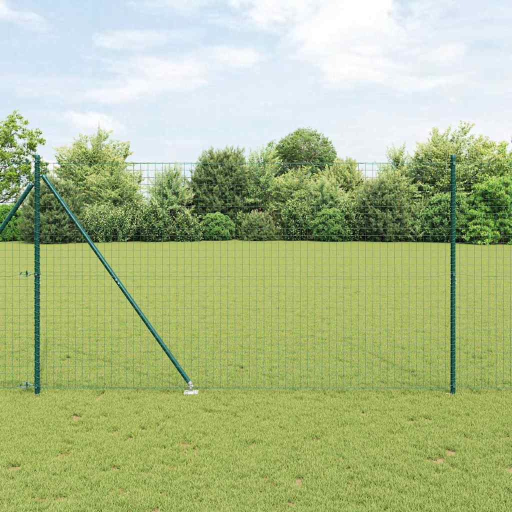 Fence Post Other 26 pcs Silver 3.2 x 3.2 x 170 cm Steel