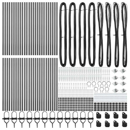 Fence Post Other 52 pcs Silver 3.2 x 3.2 x 60 cm Steel