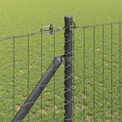 Fence Post Other 26 pcs Silver 3.2 x 3.2 x 140 cm Steel