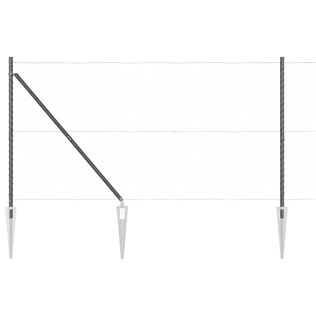 Fence Post 26 pcs Silver 3.2 x 3.2 x 160 cm Steel