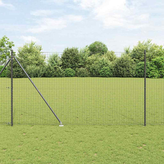 Fence Post Other 26 pcs Silver 3.2 x 3.2 x 170 cm Steel