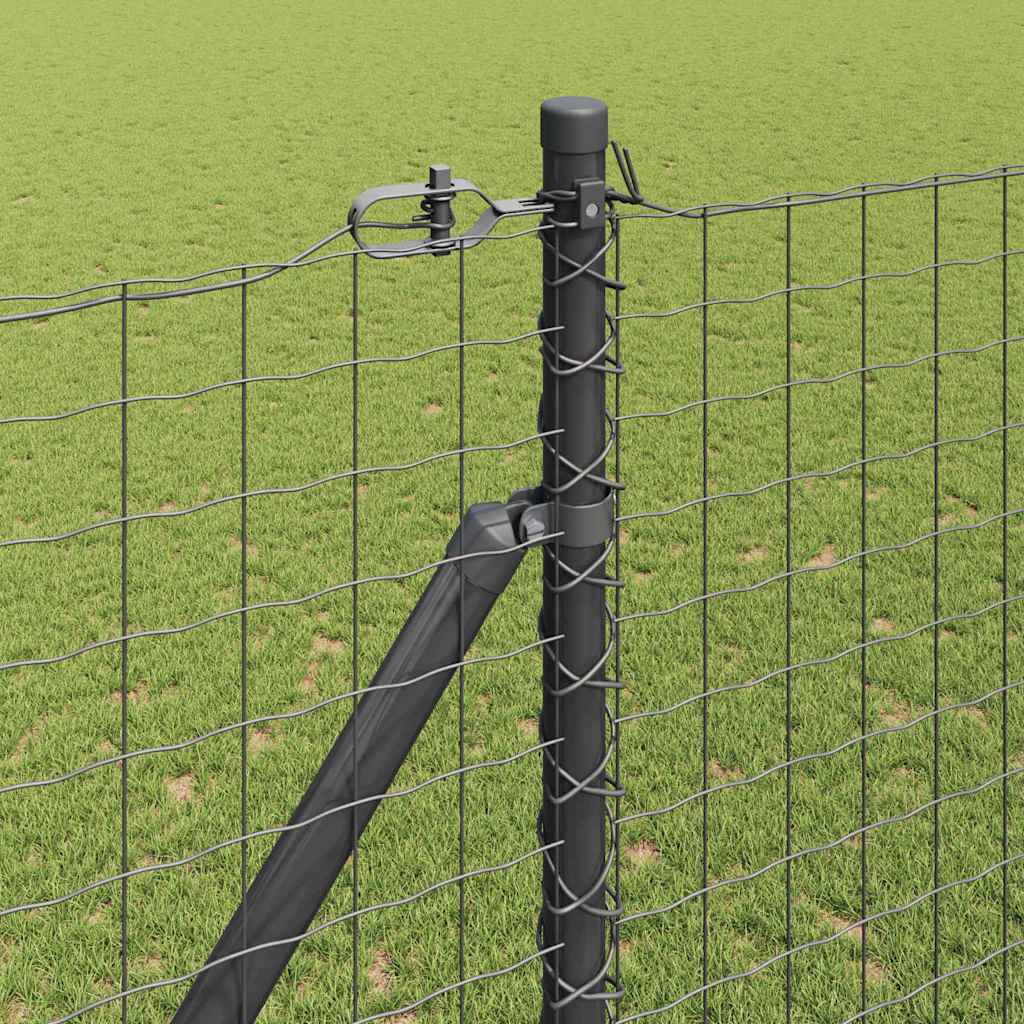 Fence Post Other 26 pcs Silver 3.2 x 3.2 x 180 cm Steel