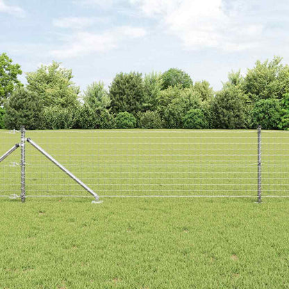 Fence Post Other 52 pcs Silver 3.2 x 3.2 x 80 cm Steel