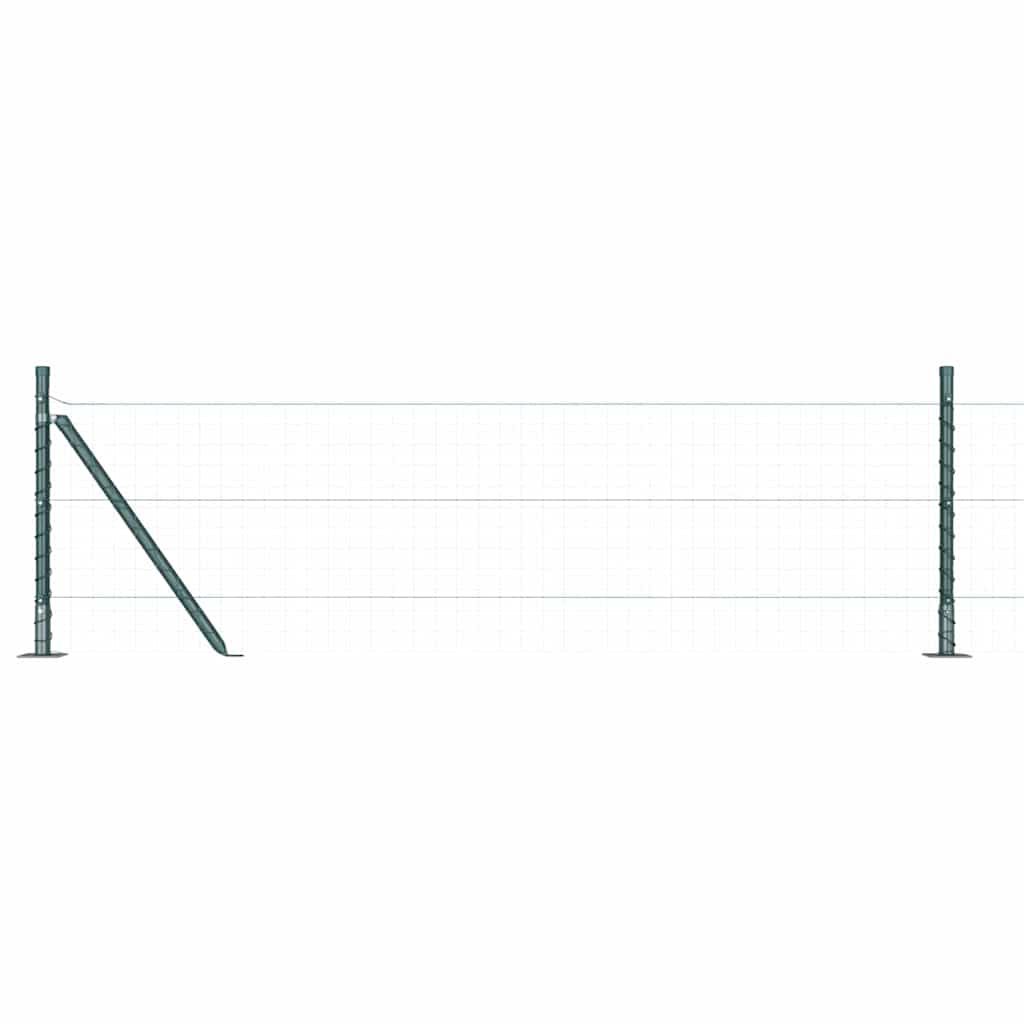 Fence Post Other 26 pcs Silver 3.2 x 3.2 x 50 cm Steel