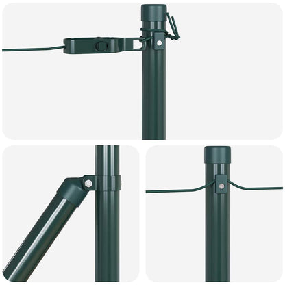 Fence Post Other 26 pcs Silver 3.2 x 3.2 x 70 cm Steel
