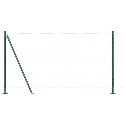 Fence Post Other 52 pcs Silver 3.2 x 3.2 x 68.5 cm Steel