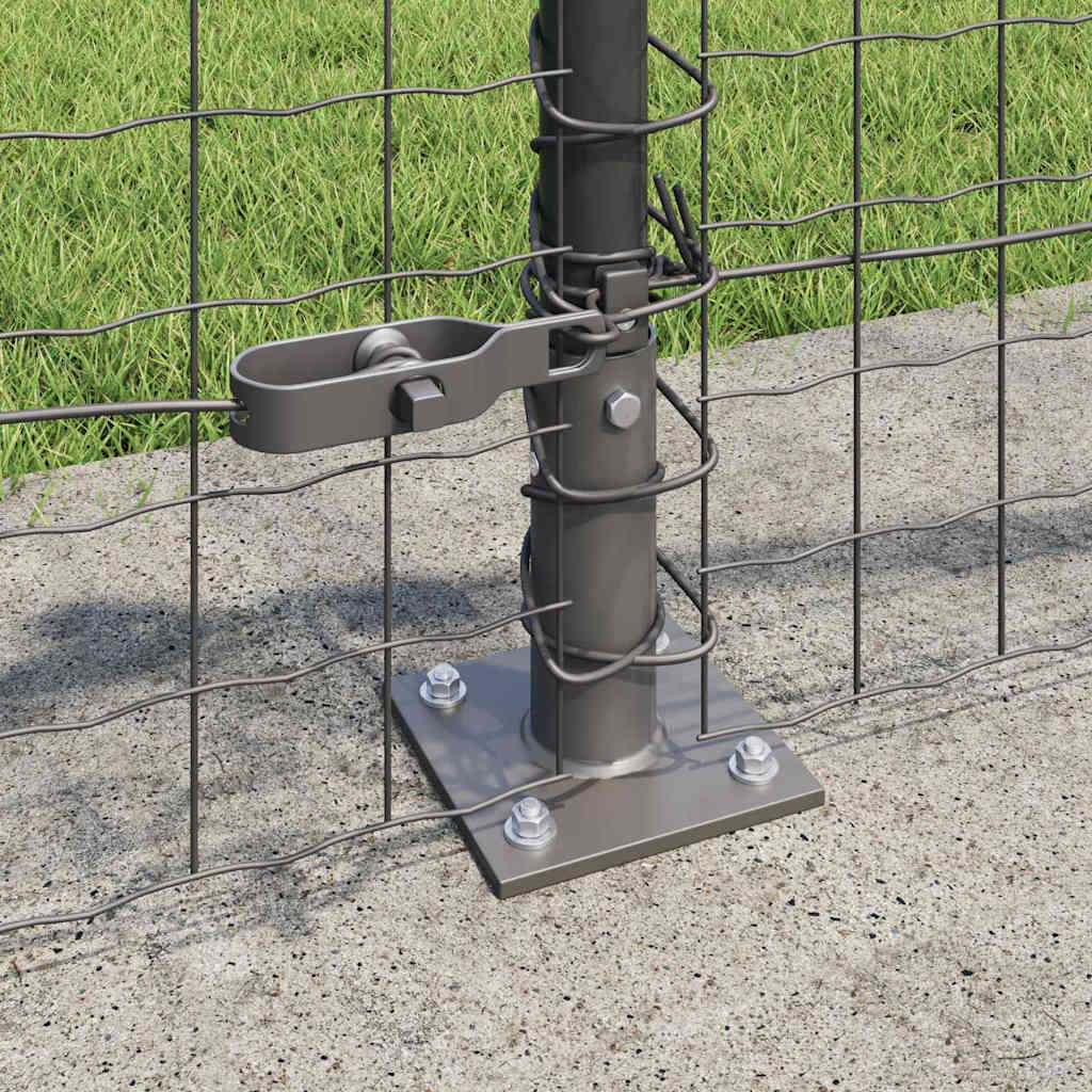 Fence Post Other 52 pcs Silver 3.2 x 3.2 x 70 cm Steel