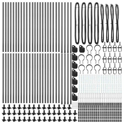 Fence Post Other 52 pcs Silver 3.2 x 3.2 x 70 cm Steel