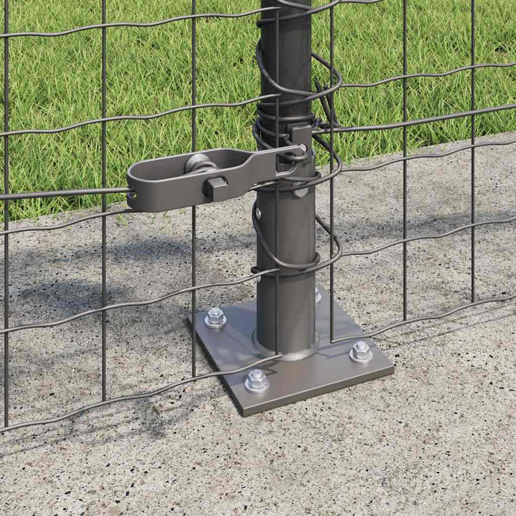 Fence Post Other 26 pcs Silver 3.2 x 3.2 x 110 cm Steel