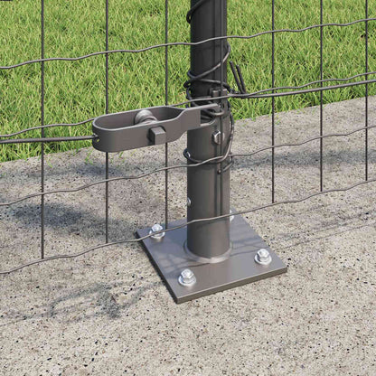 Fence Post Other 52 pcs Silver 3.2 x 3.2 x 78.5 cm Steel