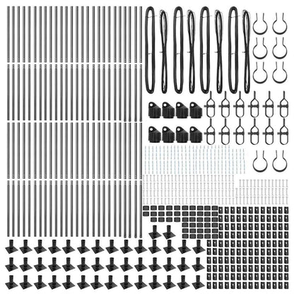 Fence Post Other 52 pcs Silver 3.2 x 3.2 x 78.5 cm Steel