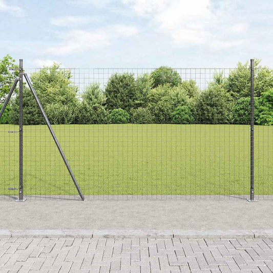 Fence Post Other 52 pcs Silver 3.2 x 3.2 x 83.5 cm Steel