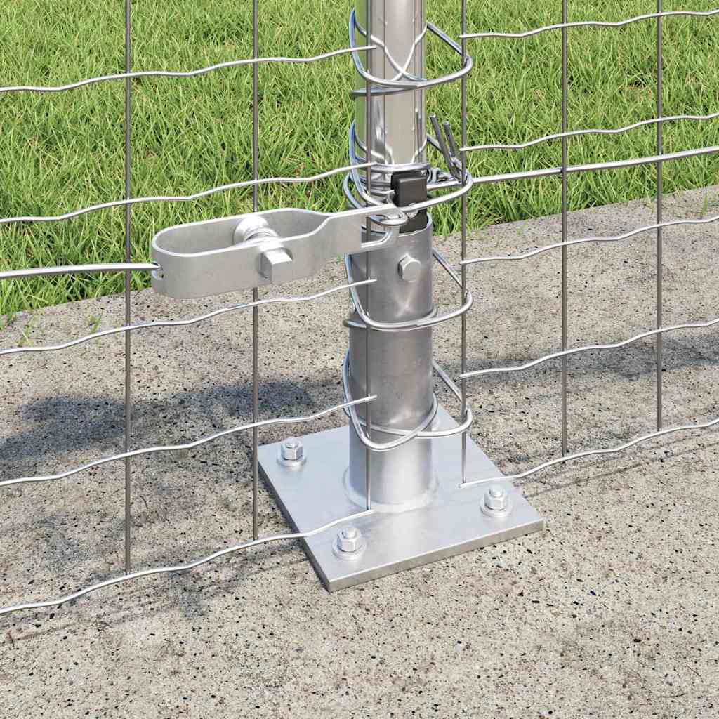 Fence Post Other 26 pcs Silver 3.2 x 3.2 x 70 cm Steel