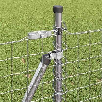 Fence Post Other 26 pcs Silver 3.2 x 3.2 x 90 cm Steel