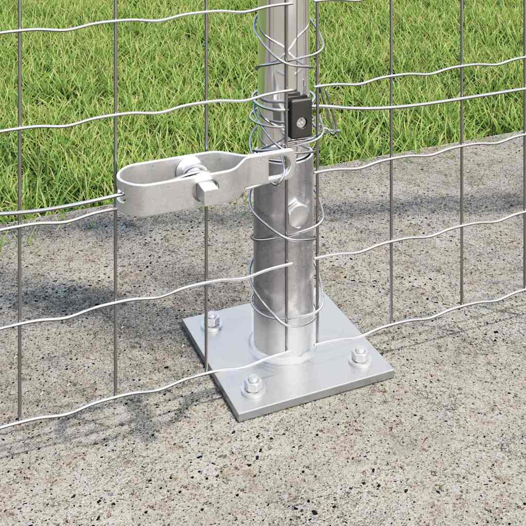 Fence Post Other 26 pcs Silver 3.2 x 3.2 x 83.5 cm Steel